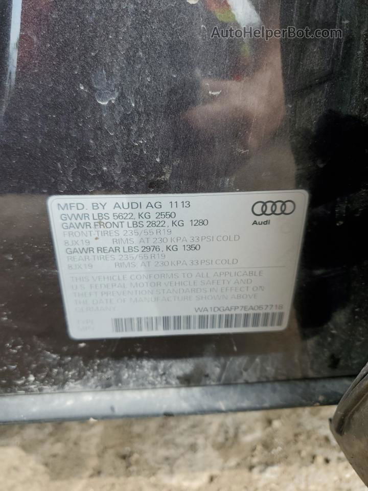 2014 Audi Q5 Premium Plus Black vin: WA1DGAFP7EA057718