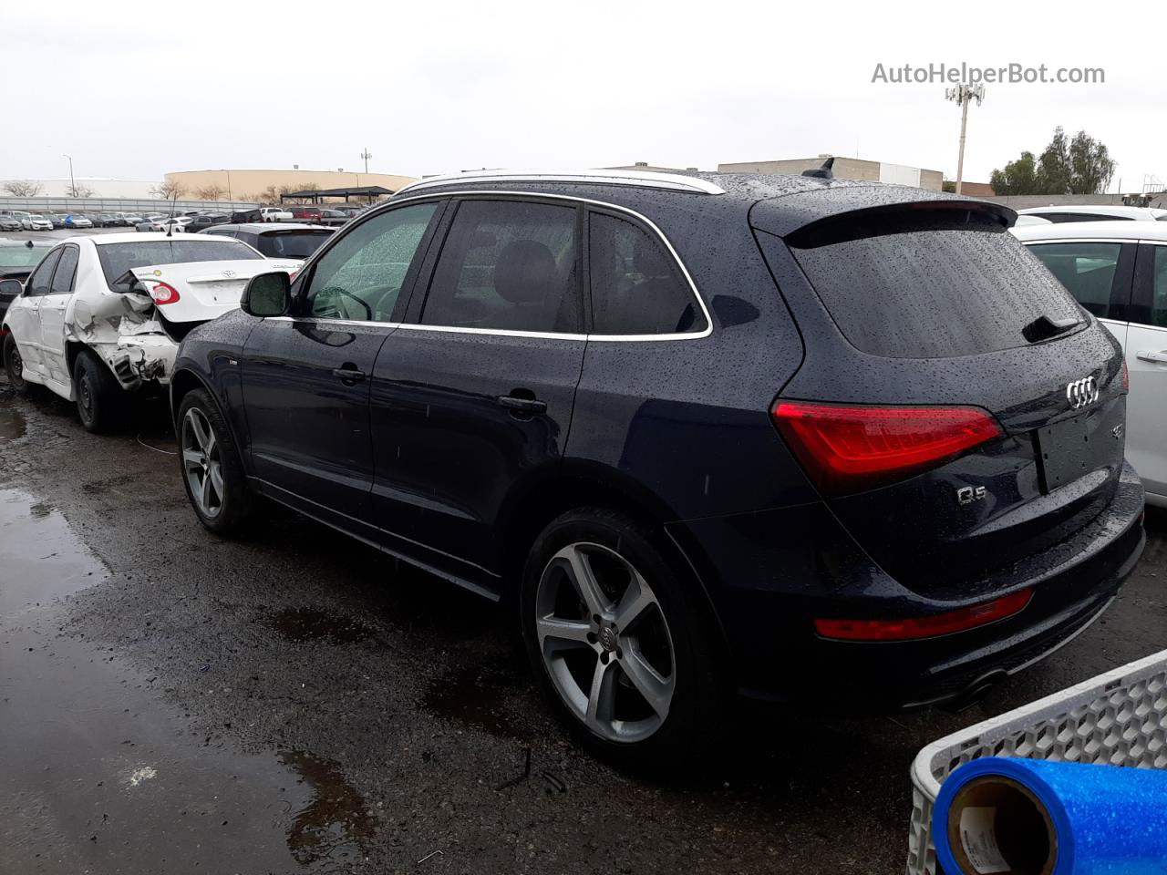 2014 Audi Q5 Premium Plus Синий vin: WA1DGAFP7EA059968