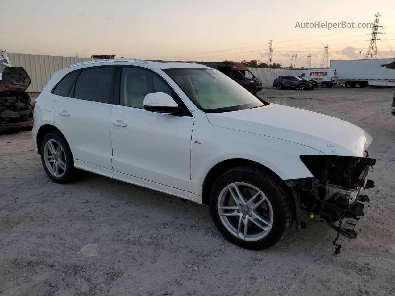 2014 Audi Q5 Premium Plus Белый vin: WA1DGAFP7EA075085