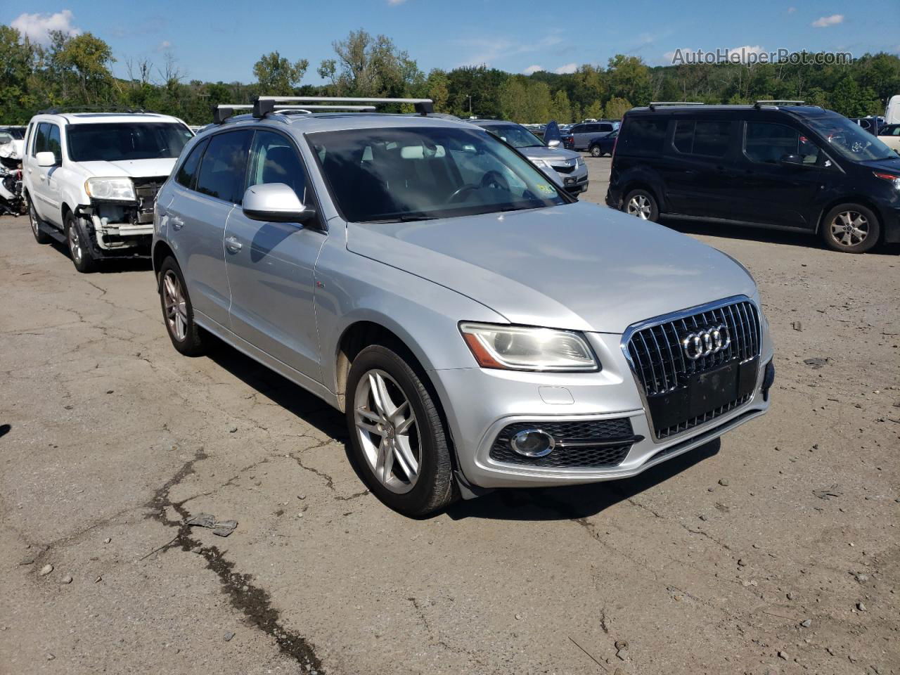 2014 Audi Q5 Premium Plus Серебряный vin: WA1DGAFPXEA115756