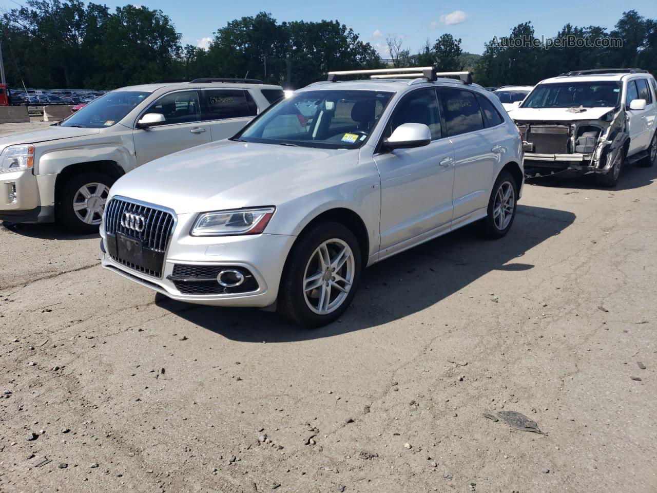 2014 Audi Q5 Premium Plus Серебряный vin: WA1DGAFPXEA115756