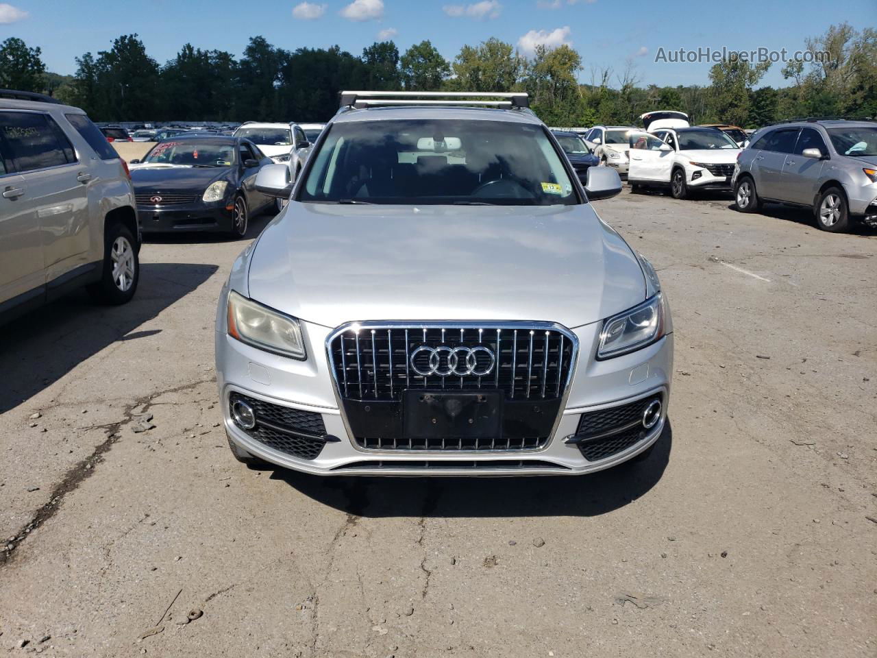 2014 Audi Q5 Premium Plus Серебряный vin: WA1DGAFPXEA115756