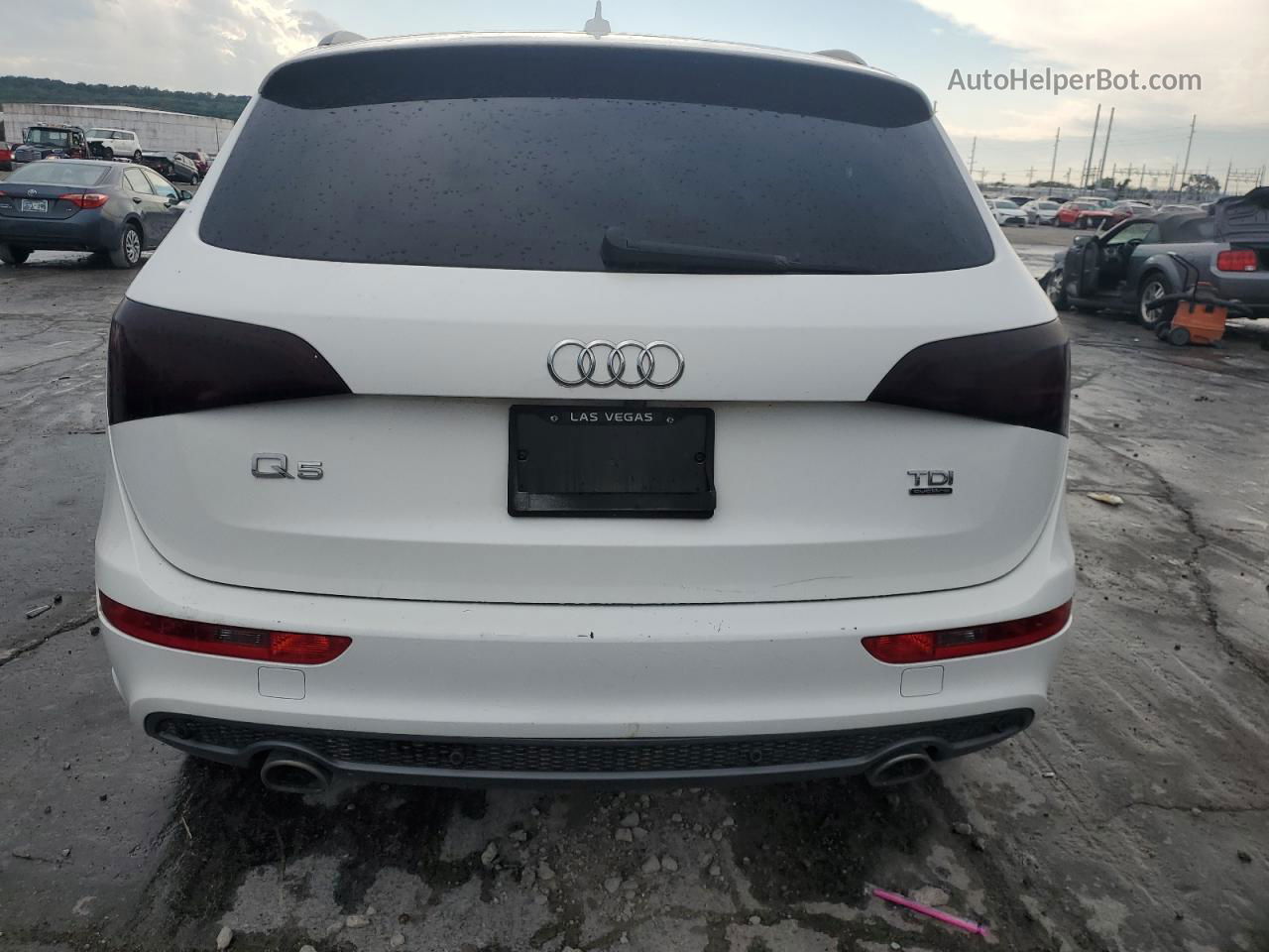 2014 Audi Q5 Tdi Premium Plus Белый vin: WA1DMAFP1EA074913