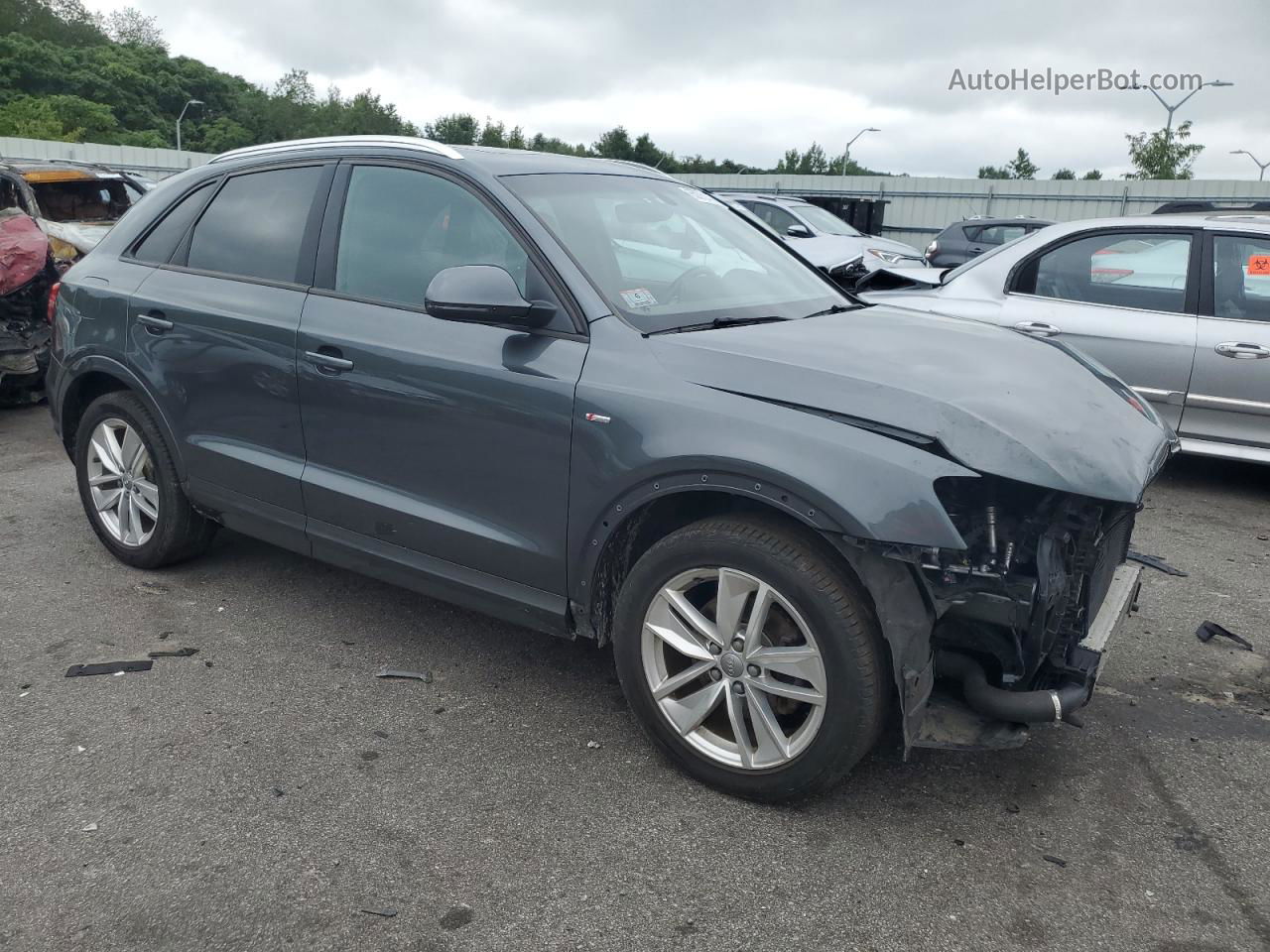 2018 Audi Q3 Premium Gray vin: WA1ECCFS1JR001981