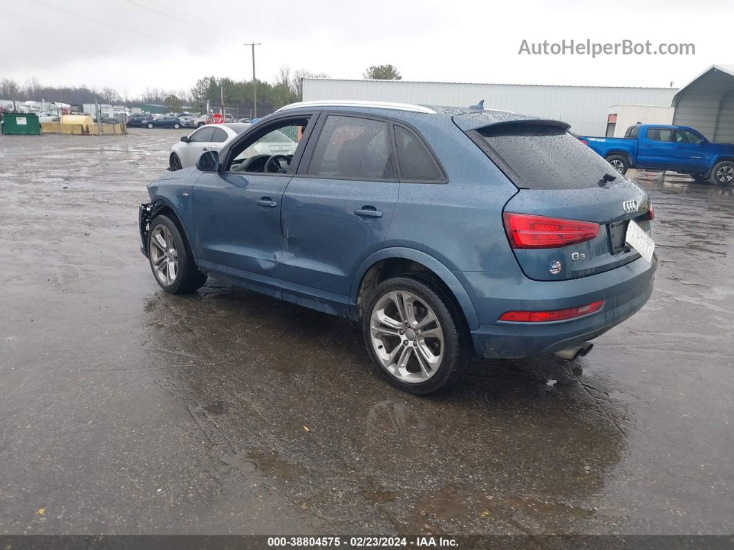 2018 Audi Q3 2.0t Premium/2.0t Sport Premium Blue vin: WA1ECCFS1JR023236