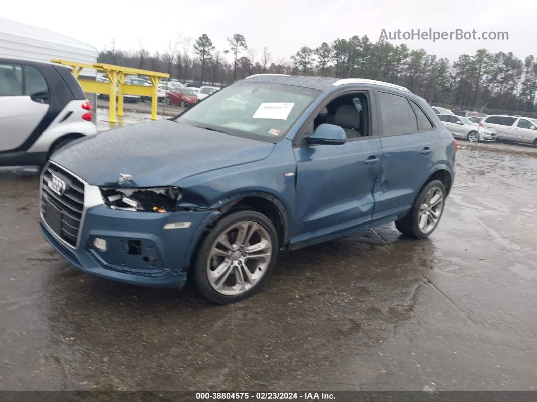 2018 Audi Q3 2.0t Premium/2.0t Sport Premium Blue vin: WA1ECCFS1JR023236