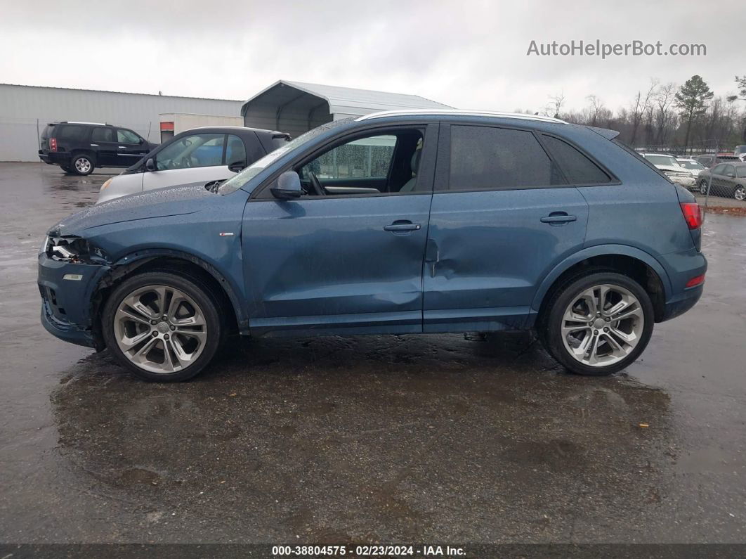 2018 Audi Q3 2.0t Premium/2.0t Sport Premium Blue vin: WA1ECCFS1JR023236