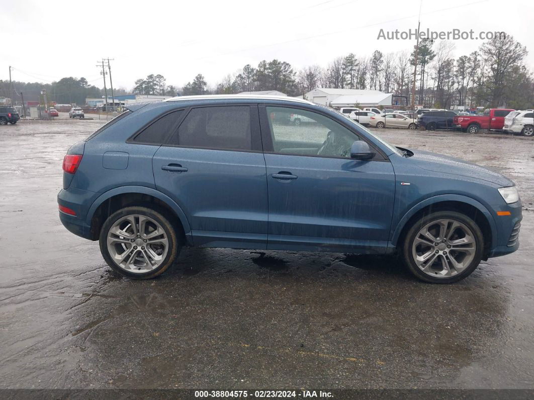 2018 Audi Q3 2.0t Premium/2.0t Sport Premium Blue vin: WA1ECCFS1JR023236