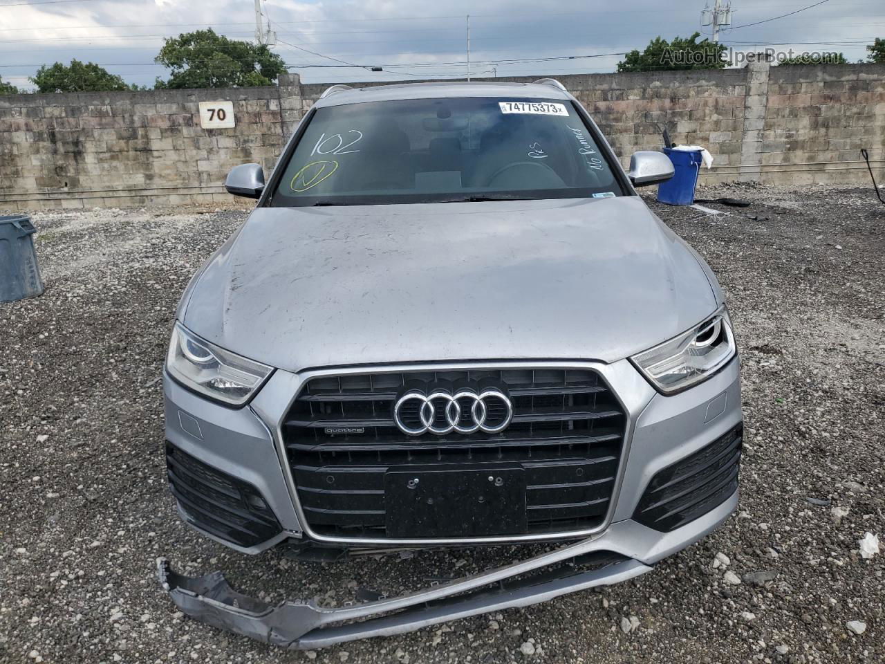 2018 Audi Q3 Premium Silver vin: WA1ECCFS1JR026623