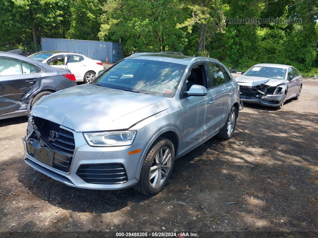 2018 Audi Q3 2.0t Premium/2.0t Sport Premium Silver vin: WA1ECCFS1JR035404