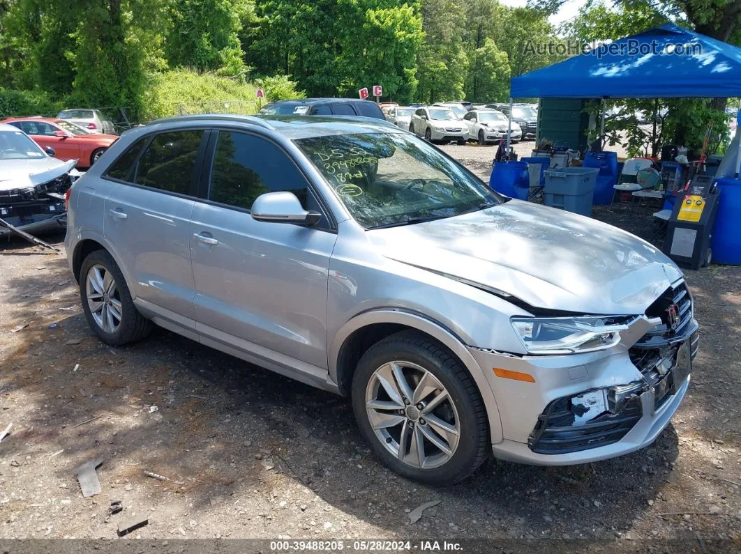 2018 Audi Q3 2.0t Premium/2.0t Sport Premium Silver vin: WA1ECCFS1JR035404