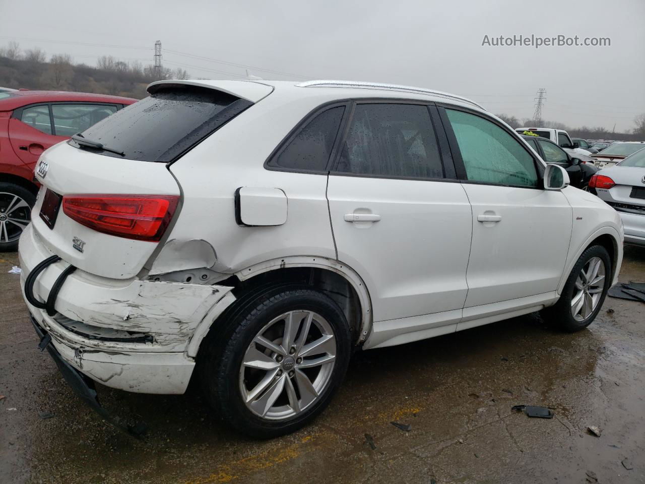 2018 Audi Q3 Premium White vin: WA1ECCFS2JR003951