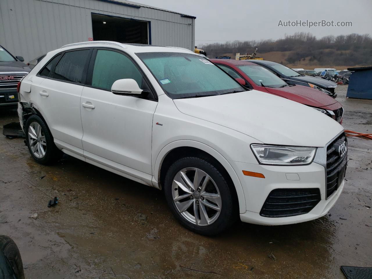 2018 Audi Q3 Premium White vin: WA1ECCFS2JR003951