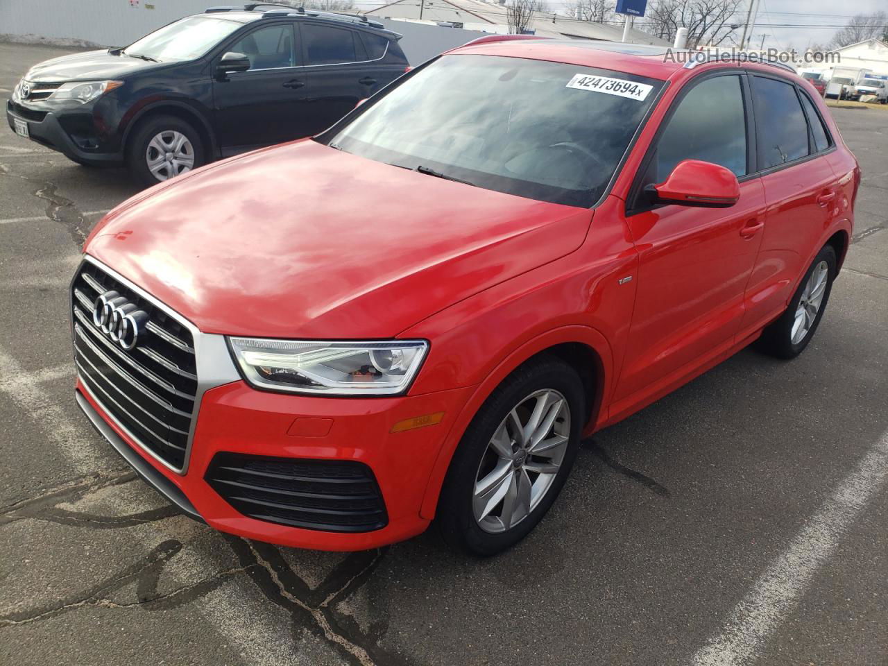 2018 Audi Q3 Premium Red vin: WA1ECCFS2JR017591