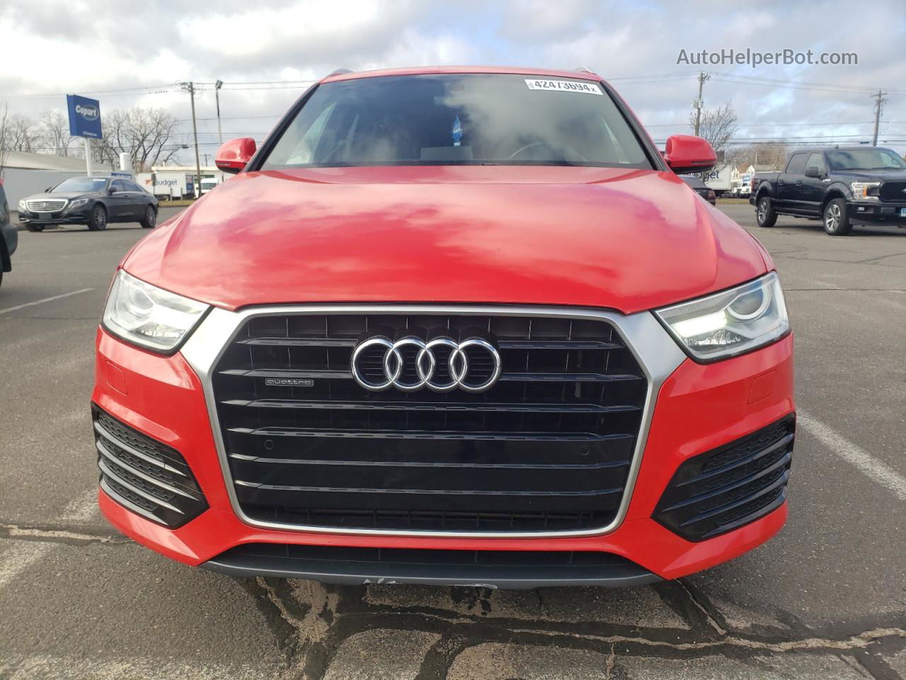 2018 Audi Q3 Premium Red vin: WA1ECCFS2JR017591