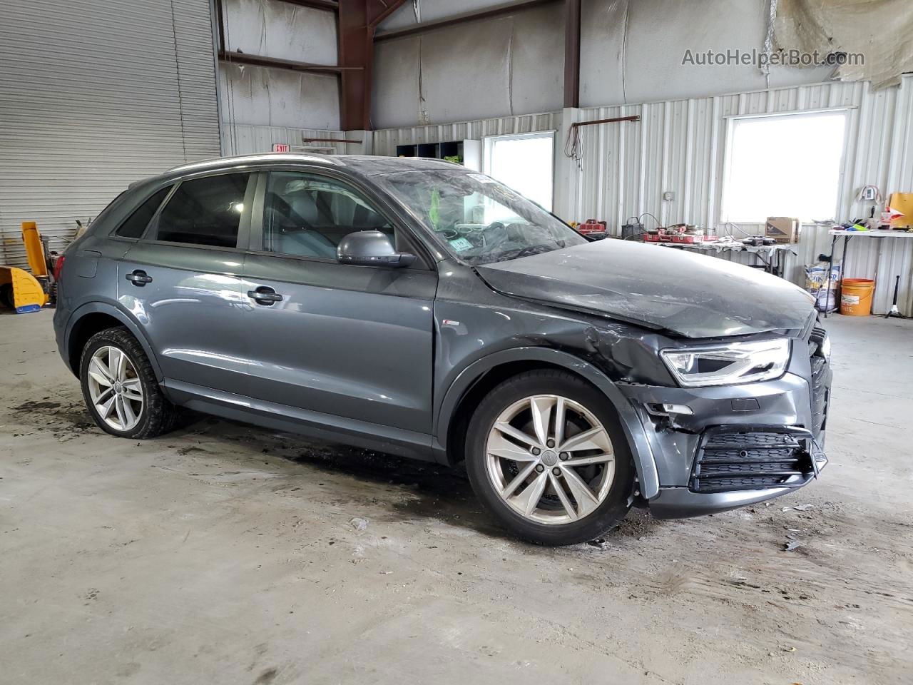 2018 Audi Q3 Premium Gray vin: WA1ECCFS4JR000372