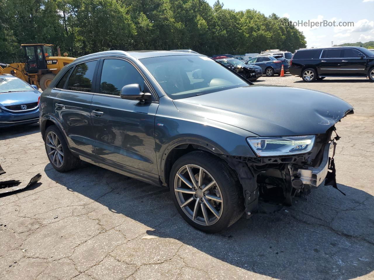 2018 Audi Q3 Premium Gray vin: WA1ECCFS4JR023490