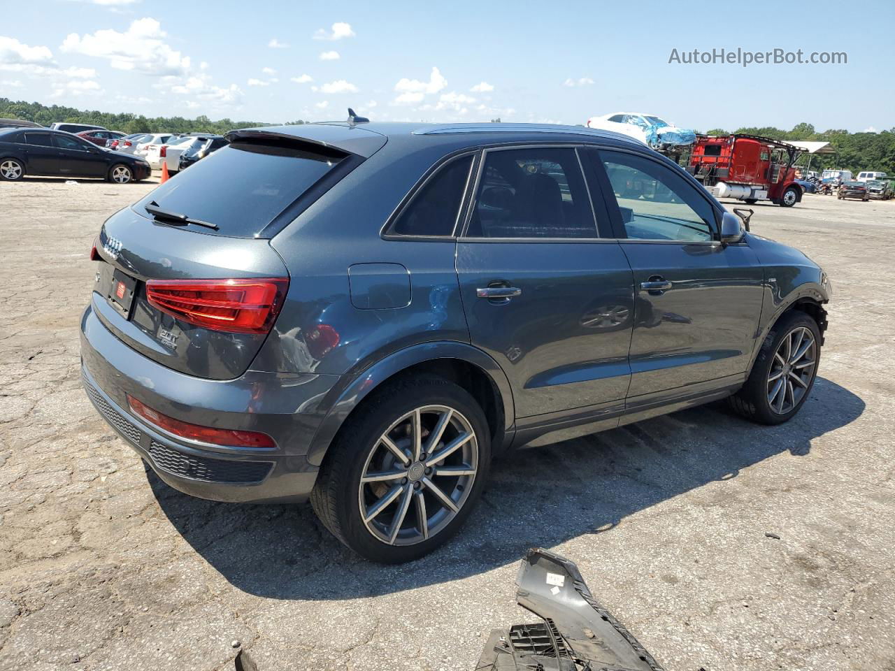 2018 Audi Q3 Premium Gray vin: WA1ECCFS4JR023490