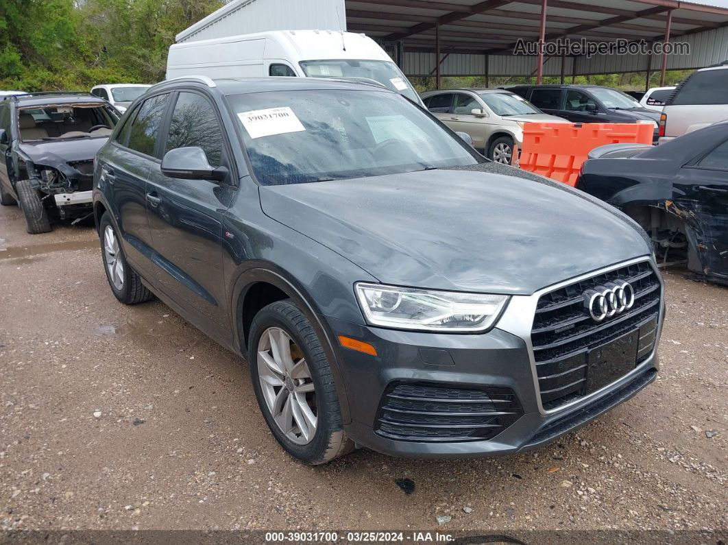 2018 Audi Q3 2.0t Premium/2.0t Sport Premium Gray vin: WA1ECCFS5JR033137