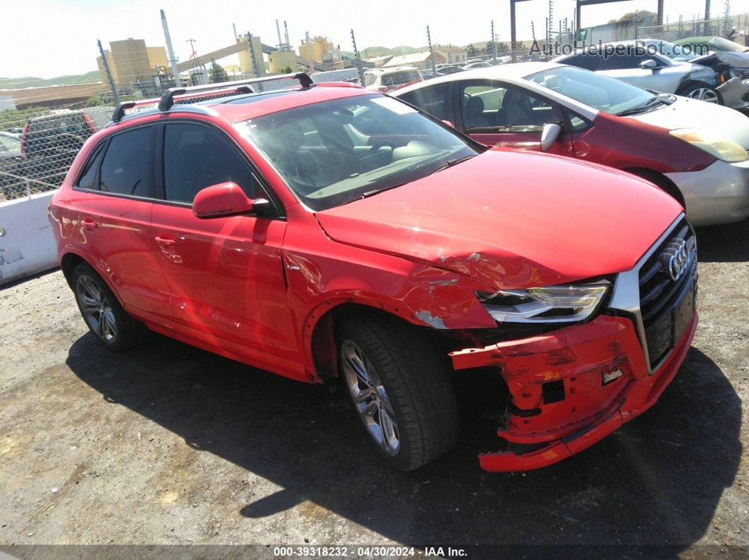 2018 Audi Q3 2.0t Premium Красный vin: WA1ECCFS6JR015083