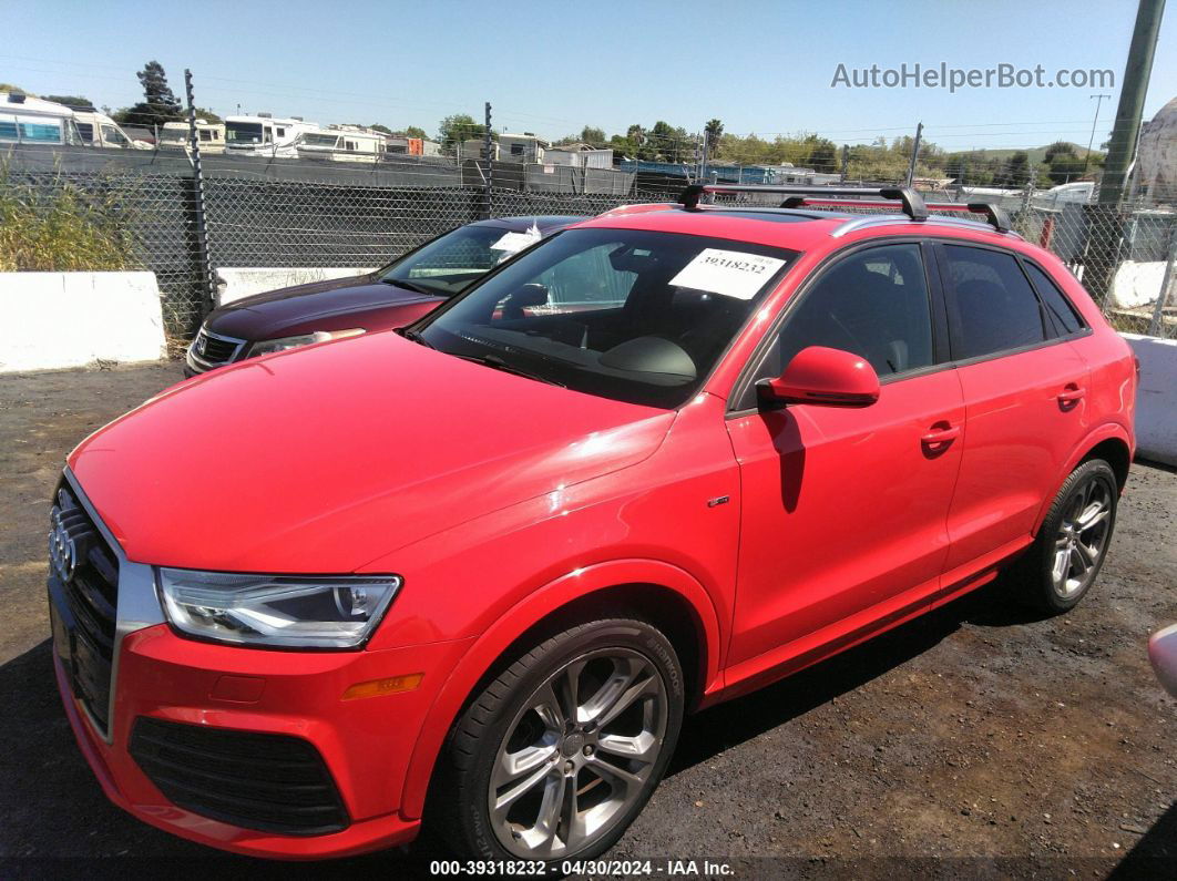 2018 Audi Q3 2.0t Premium Красный vin: WA1ECCFS6JR015083