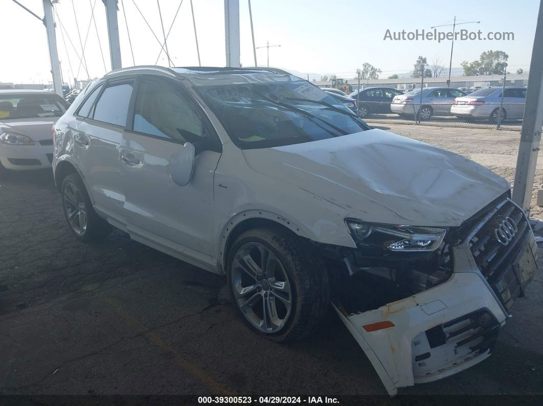 2018 Audi Q3 2.0t Premium/2.0t Sport Premium White vin: WA1ECCFS7JR028263