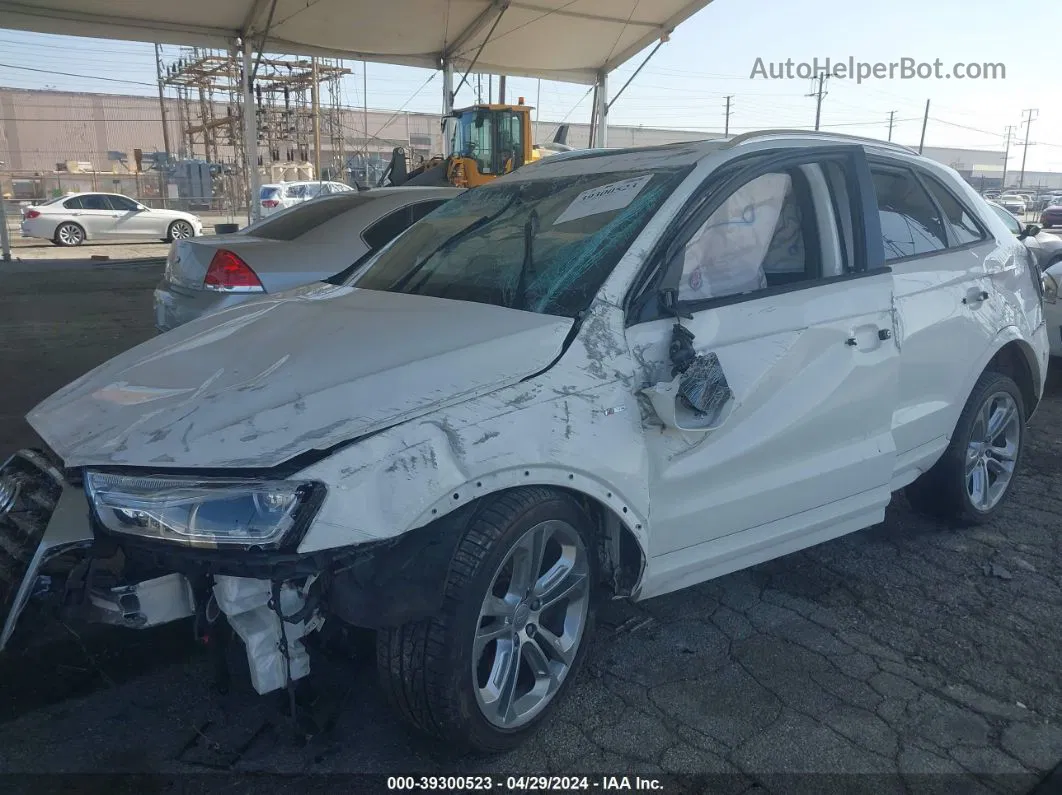 2018 Audi Q3 2.0t Premium/2.0t Sport Premium White vin: WA1ECCFS7JR028263