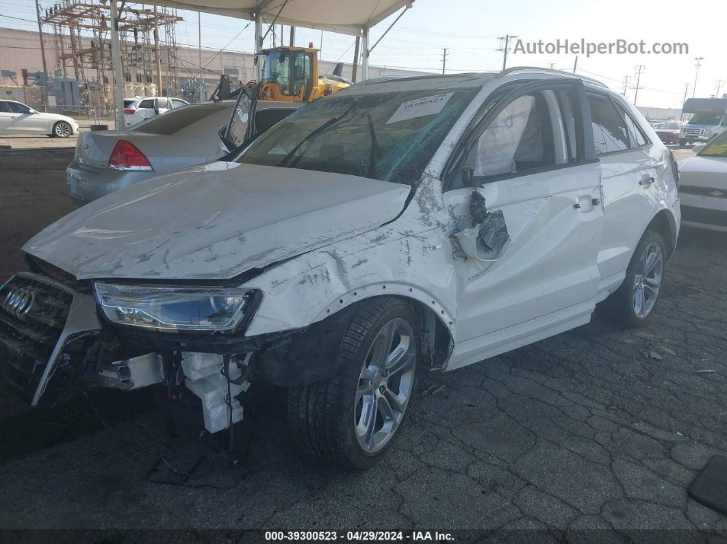 2018 Audi Q3 2.0t Premium/2.0t Sport Premium White vin: WA1ECCFS7JR028263