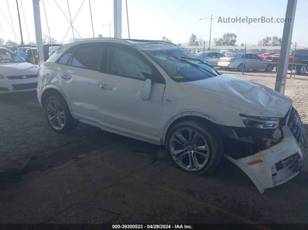 2018 Audi Q3 2.0t Premium/2.0t Sport Premium White vin: WA1ECCFS7JR028263