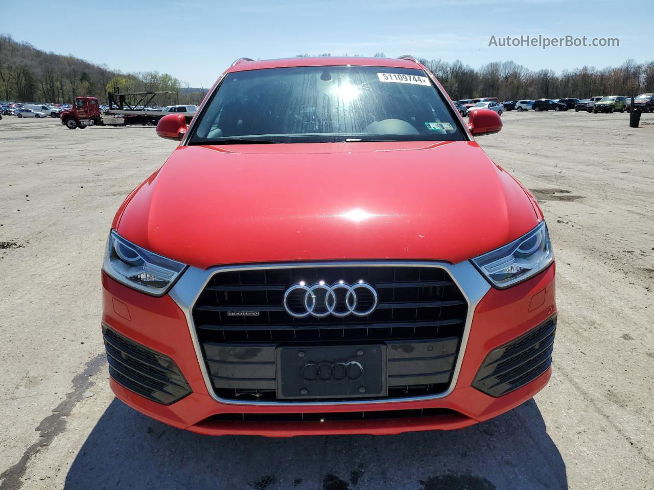 2018 Audi Q3 Premium Red vin: WA1ECCFS8JR026957