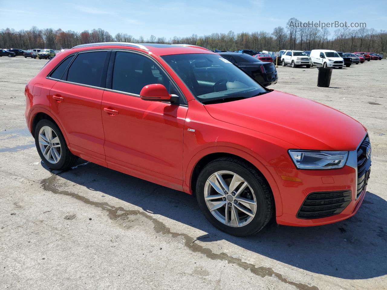 2018 Audi Q3 Premium Red vin: WA1ECCFS8JR026957