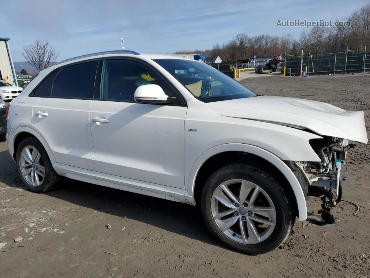 2018 Audi Q3 Premium White vin: WA1ECCFS8JR032483