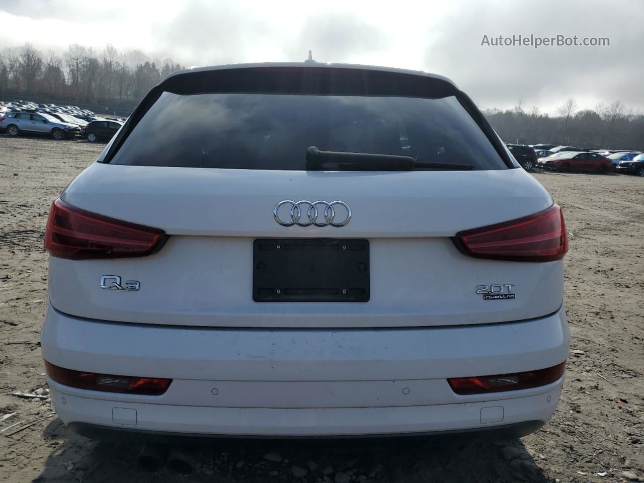 2018 Audi Q3 Premium White vin: WA1ECCFS8JR032483