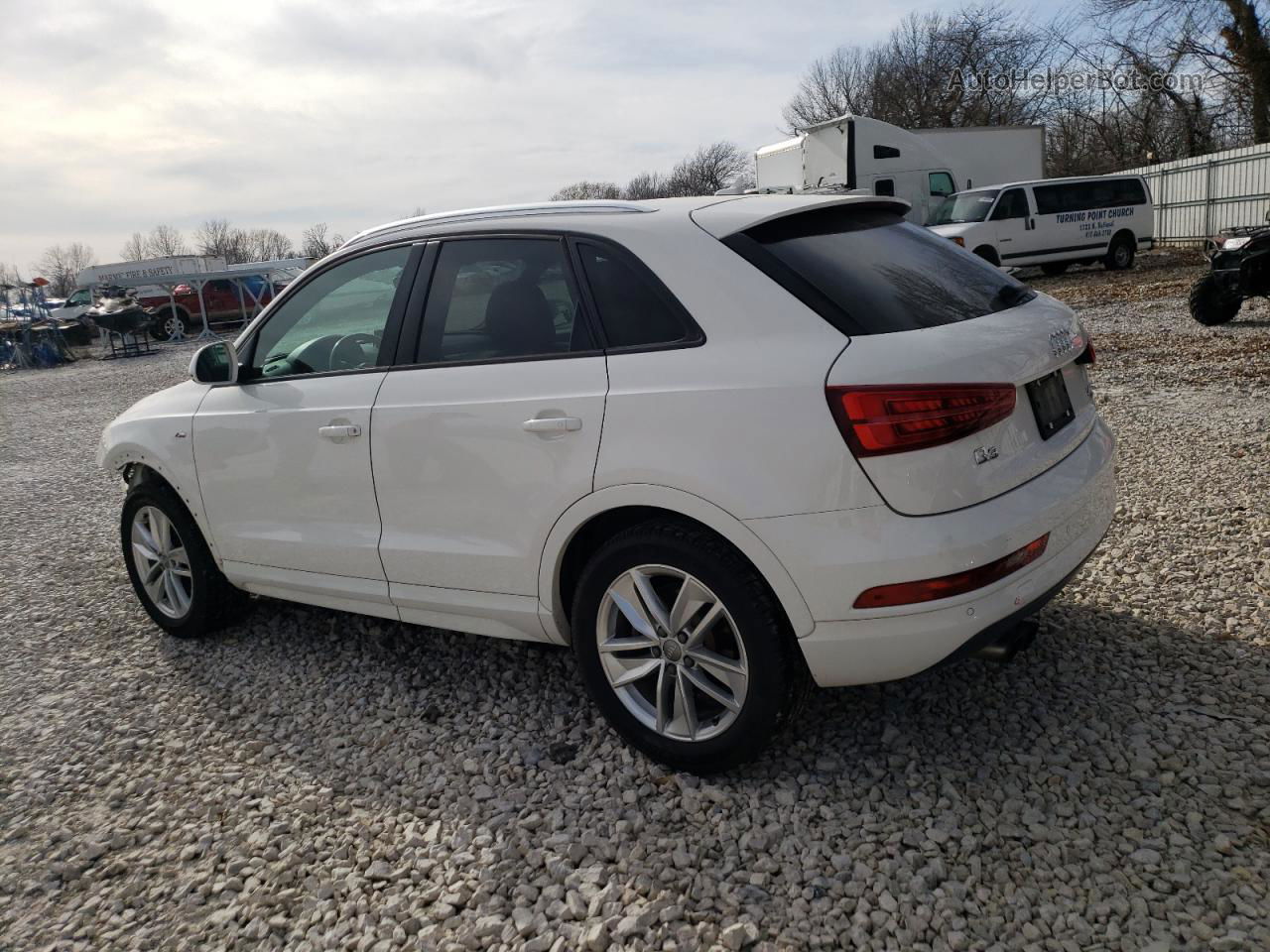 2018 Audi Q3 Premium White vin: WA1ECCFS9JR001419