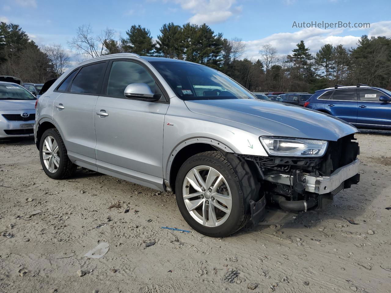 2018 Audi Q3 Premium Silver vin: WA1ECCFS9JR004658