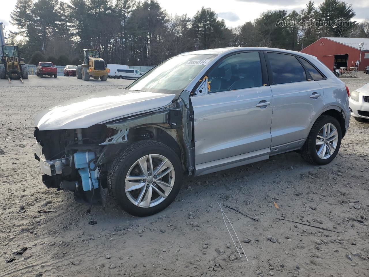 2018 Audi Q3 Premium Silver vin: WA1ECCFS9JR004658