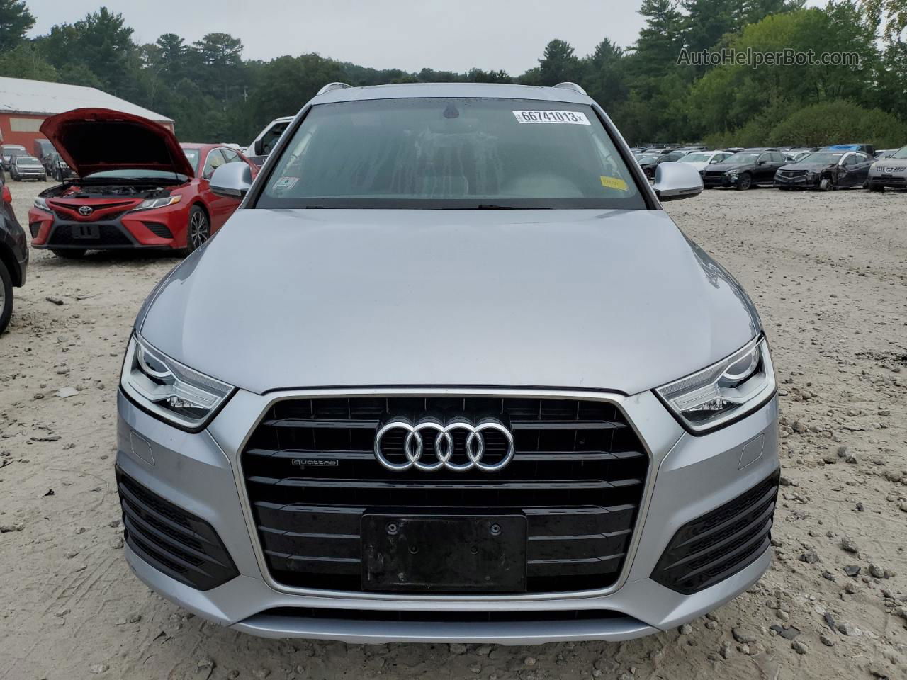 2018 Audi Q3 Premium Silver vin: WA1ECCFS9JR015028