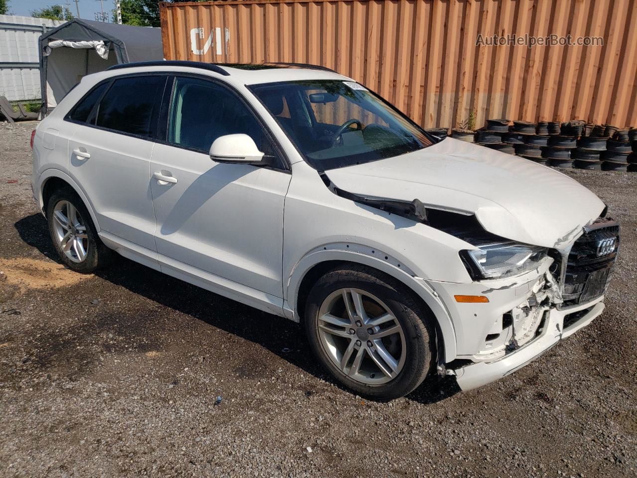 2018 Audi Q3 Premium White vin: WA1ECCFSXJR033814