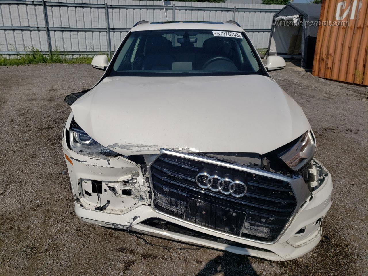 2018 Audi Q3 Premium White vin: WA1ECCFSXJR033814