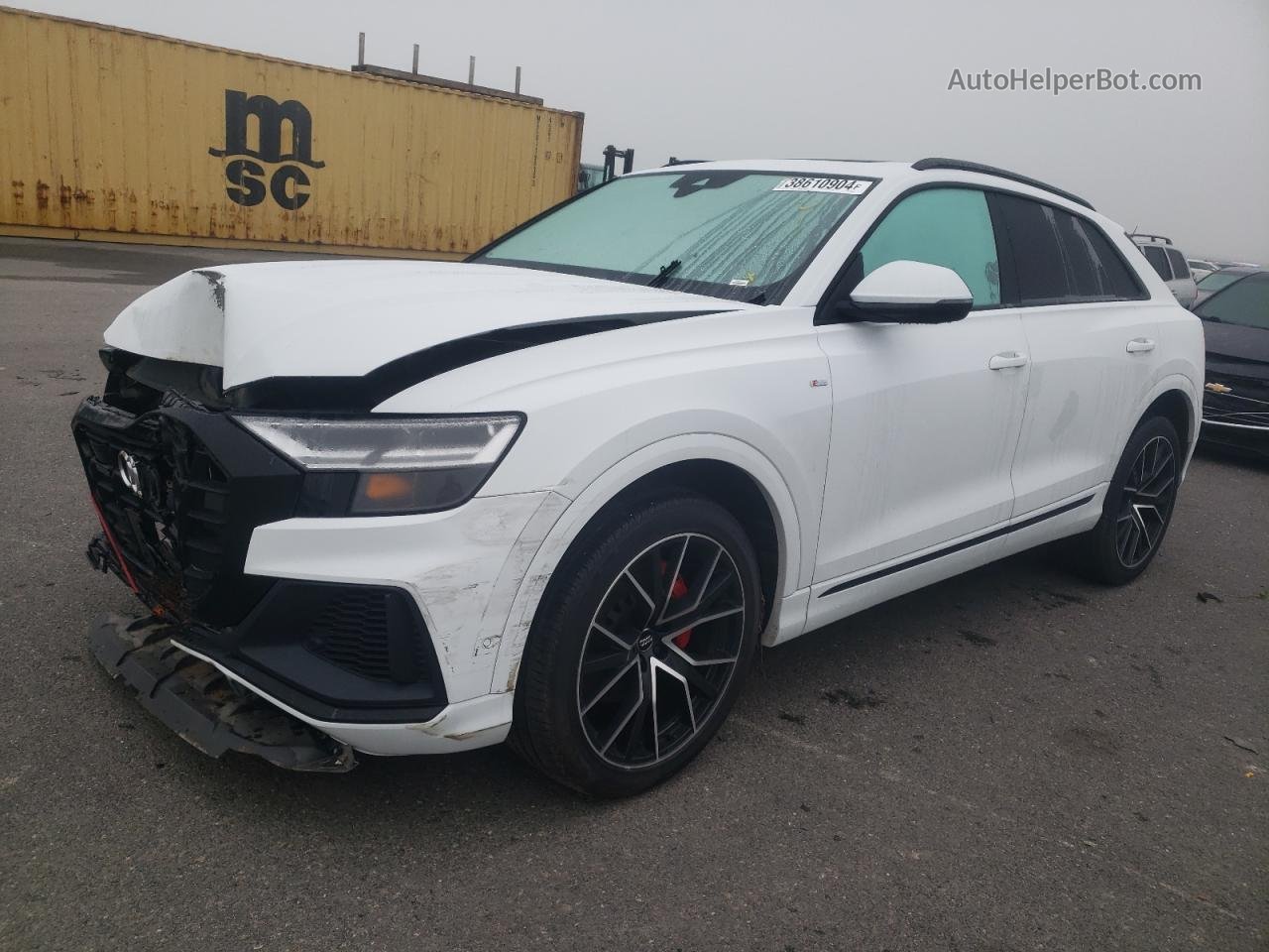 2020 Audi Q8 Premium Plus S-line White vin: WA1EVAF1XLD025282