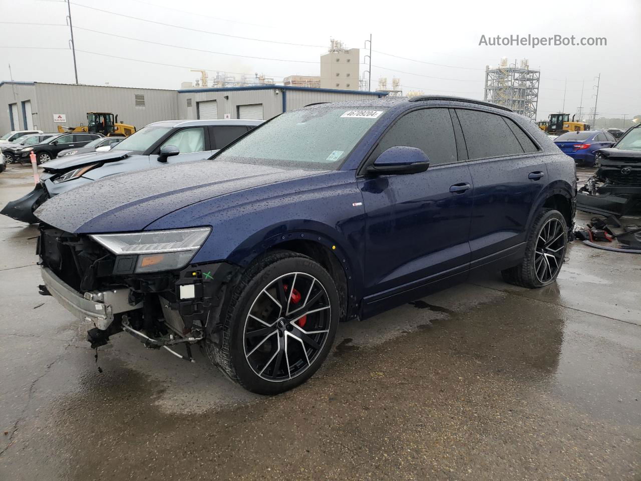 2020 Audi Q8 Prestige S-line Blue vin: WA1FVAF11LD023781