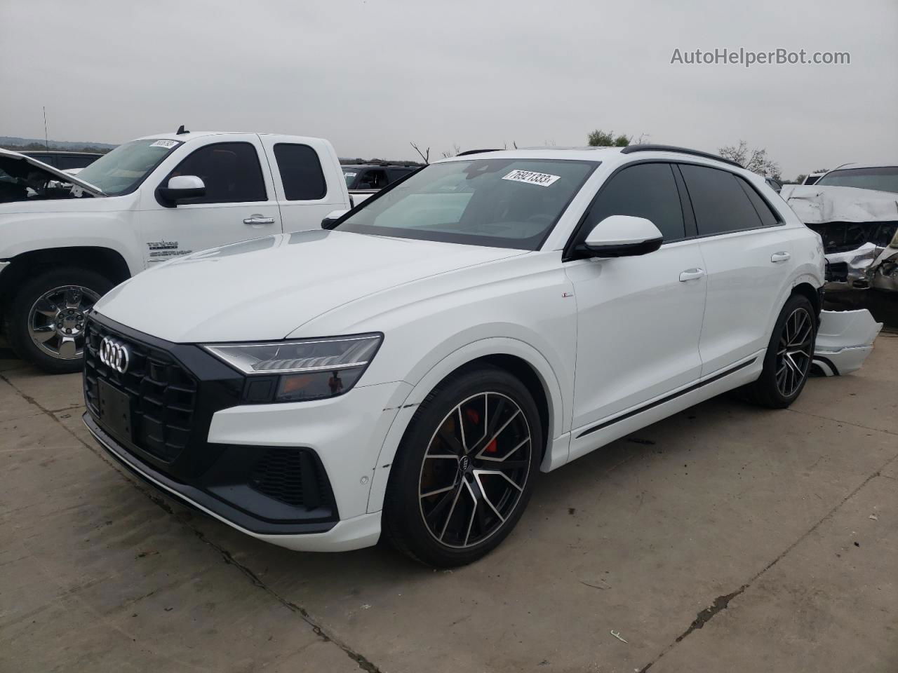 2020 Audi Q8 Prestige S-line Белый vin: WA1FVBF10LD015872