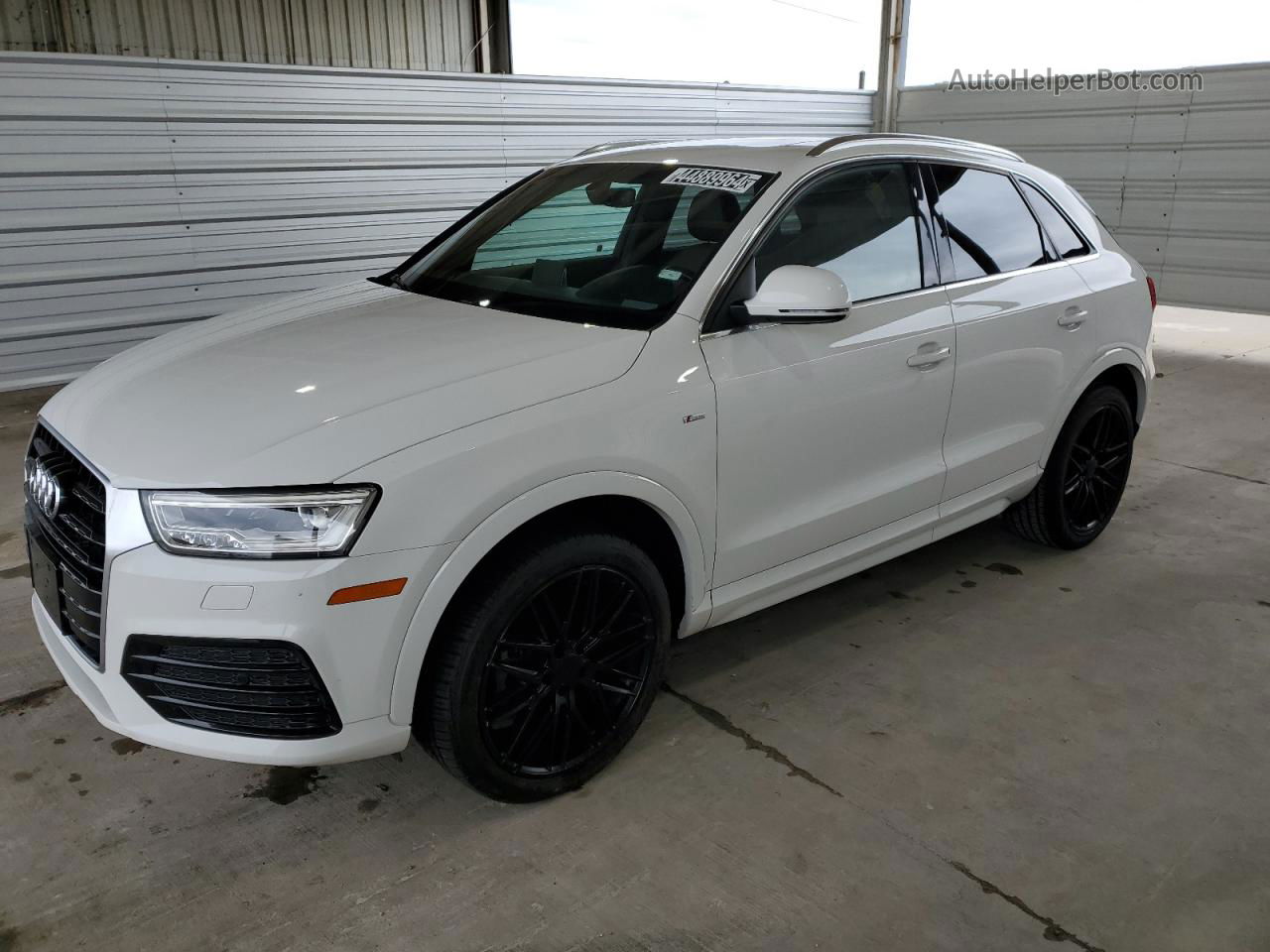 2018 Audi Q3 Premium Plus White vin: WA1HCCFS1JR003291