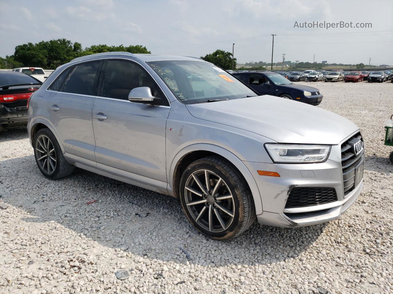 2018 Audi Q3 Premium Plus Silver vin: WA1HCCFS4JR031411