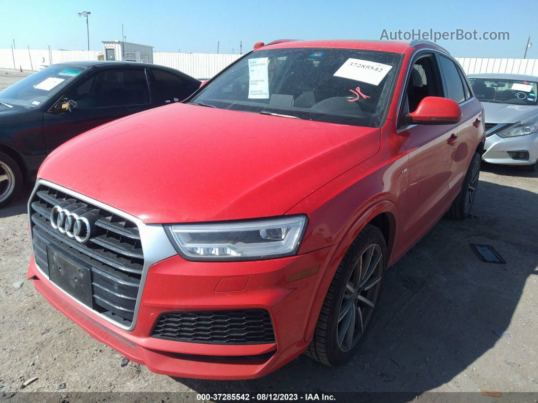 2018 Audi Q3 Premium Plus Red vin: WA1HCCFS5JR030445