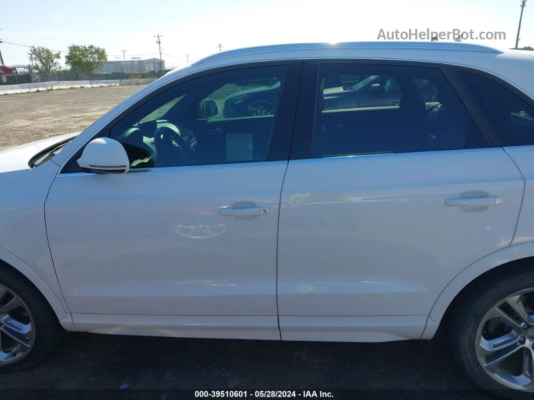 2018 Audi Q3 2.0t Premium/2.0t Sport Premium White vin: WA1HCCFS7JR013663