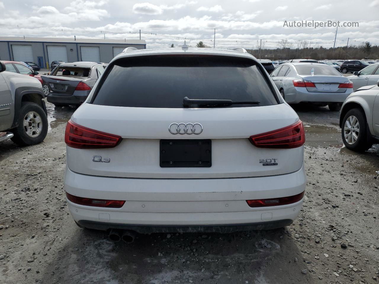 2018 Audi Q3 Premium Plus Белый vin: WA1JCCFS0JR021699