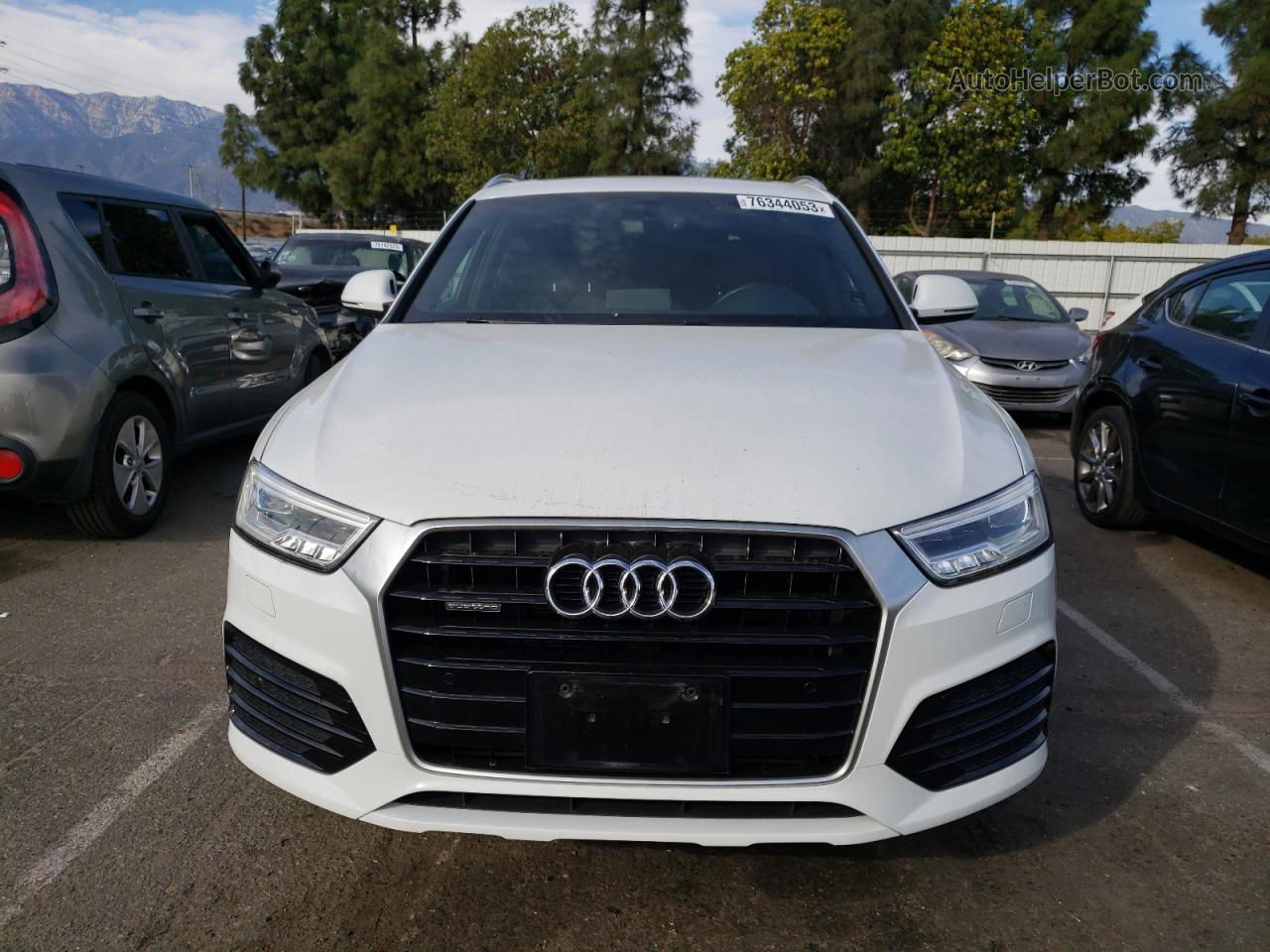 2018 Audi Q3 Premium Plus White vin: WA1JCCFS1JR007746