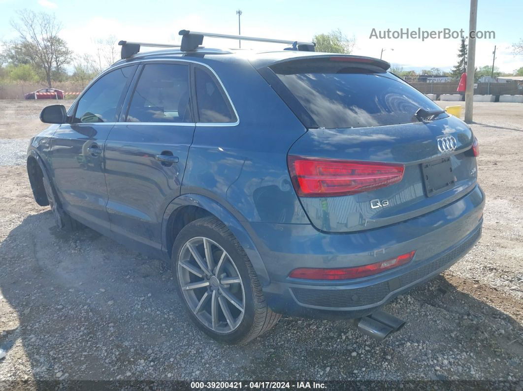 2018 Audi Q3 2.0t Sport Premium Синий vin: WA1JCCFS1JR021209