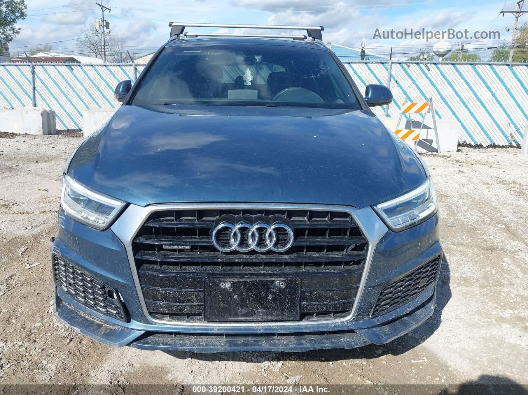 2018 Audi Q3 2.0t Sport Premium Синий vin: WA1JCCFS1JR021209